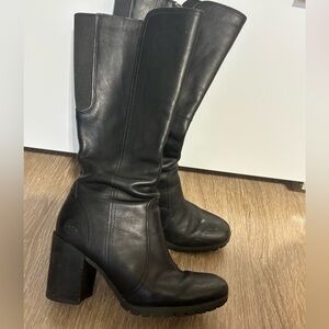 Timberland Black Heeled Boots